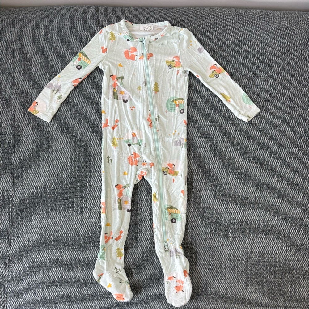 Angel Dear Camping Fox Footed Zip Sleeper size 12-18m